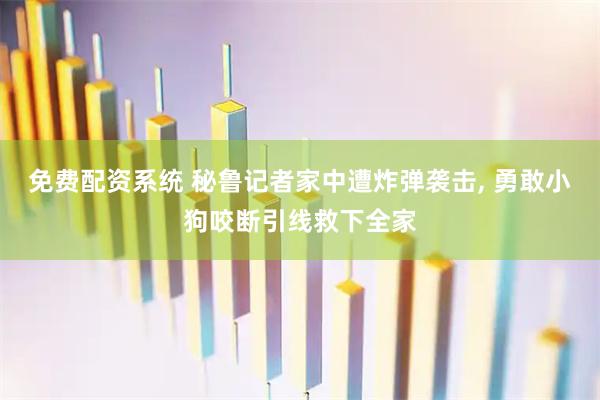 免费配资系统 秘鲁记者家中遭炸弹袭击, 勇敢小狗咬断引线救下全家